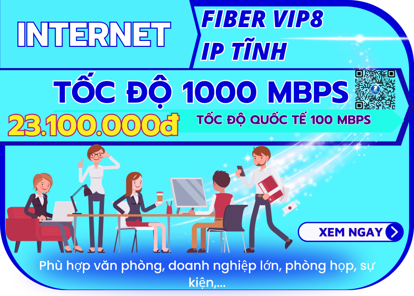 FiberVip8 - IP Tĩnh